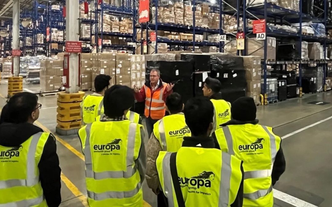 University of Kent students explore logistics in action