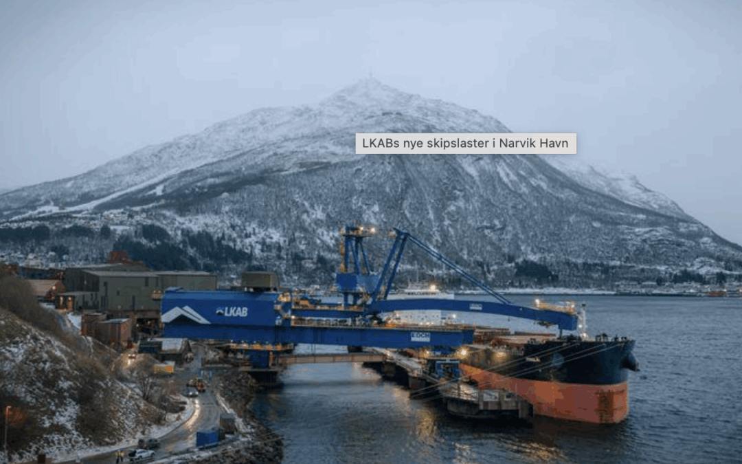 LKAB Strengthens Logistics in the North with a New Ship Loader in the Port of Narvik