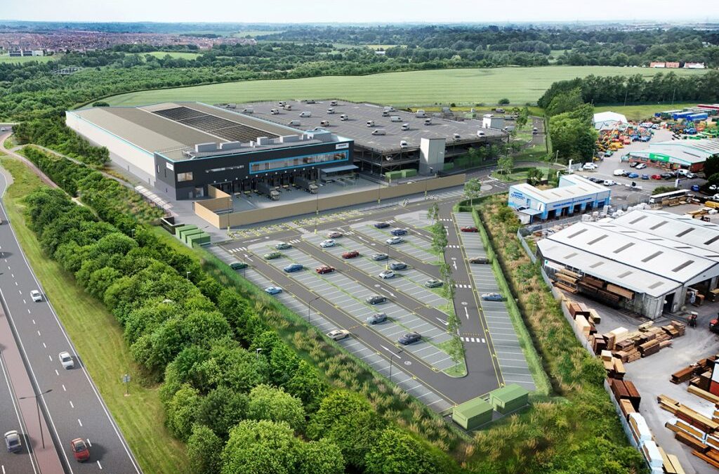 Amazon begins construction on its first UK building to pursue zero carbon certification
