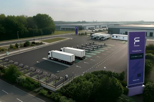 Green light for 26-bay electronic HGV charging hub near Birmingham