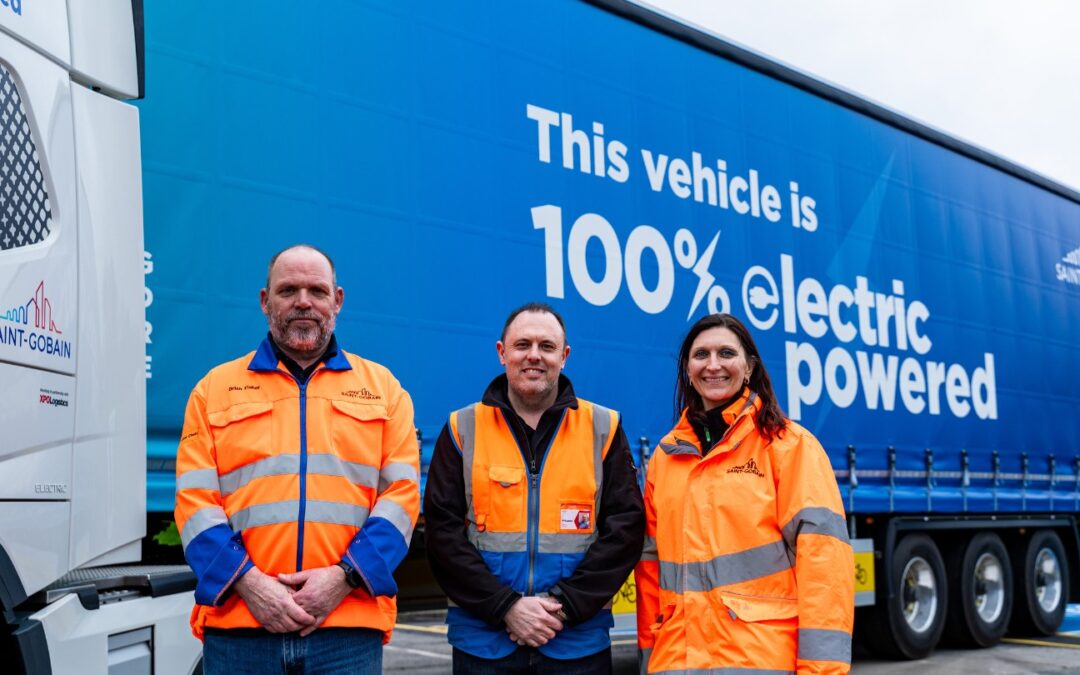 Saint-Gobain and XPO Logistics move closer to zero emissions by adding six eHGVs to the fleet